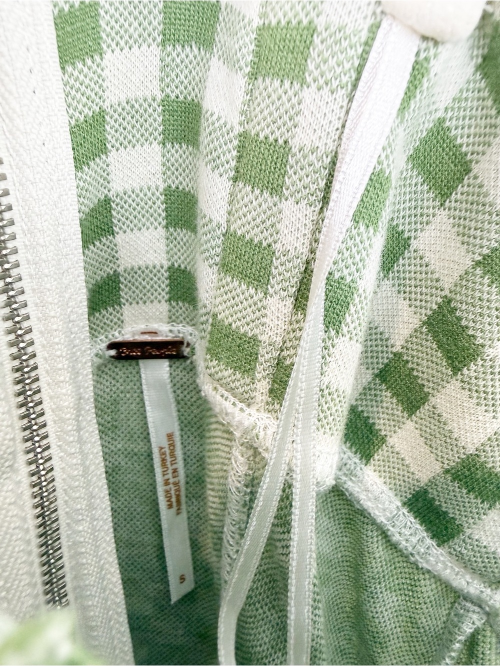 Free People Hold Me Tight Jumpsuit In Green Gingham Size Small - Picture 5 of 9